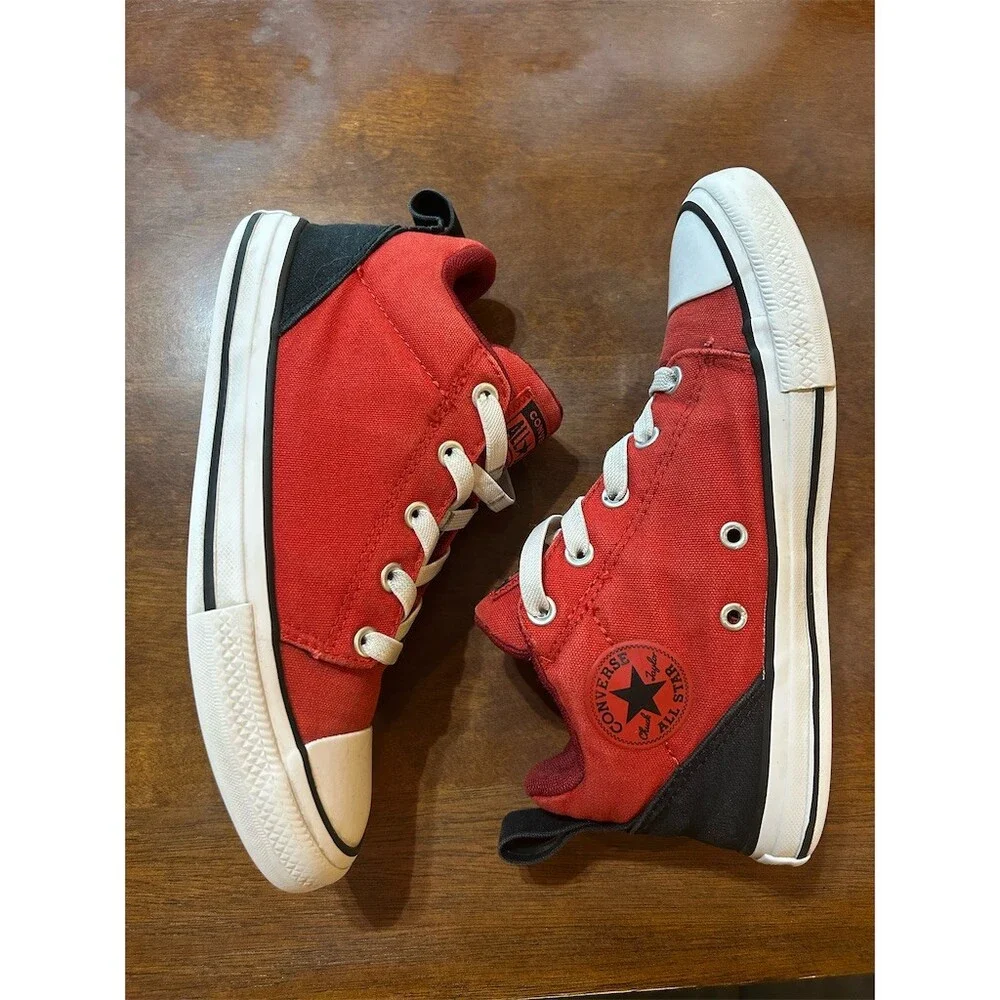 Converse Chuck Taylor All Star Ollie Mid Boys Sneakers Red Size 3